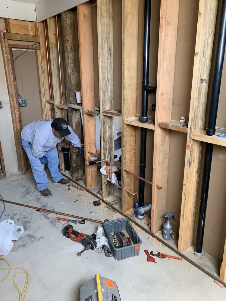 Commercial rough-in plumbing for Water Heater Replacement in Old Town North
